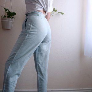 Vintage Light Mint High-Waist Pants